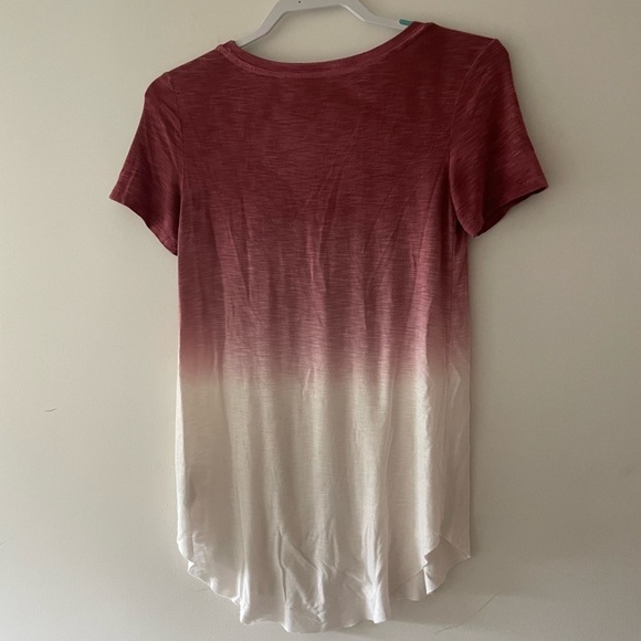 American Eagle Soft and Sexy Slub Ombre Vneck Tee XS - Picture 3 of 3